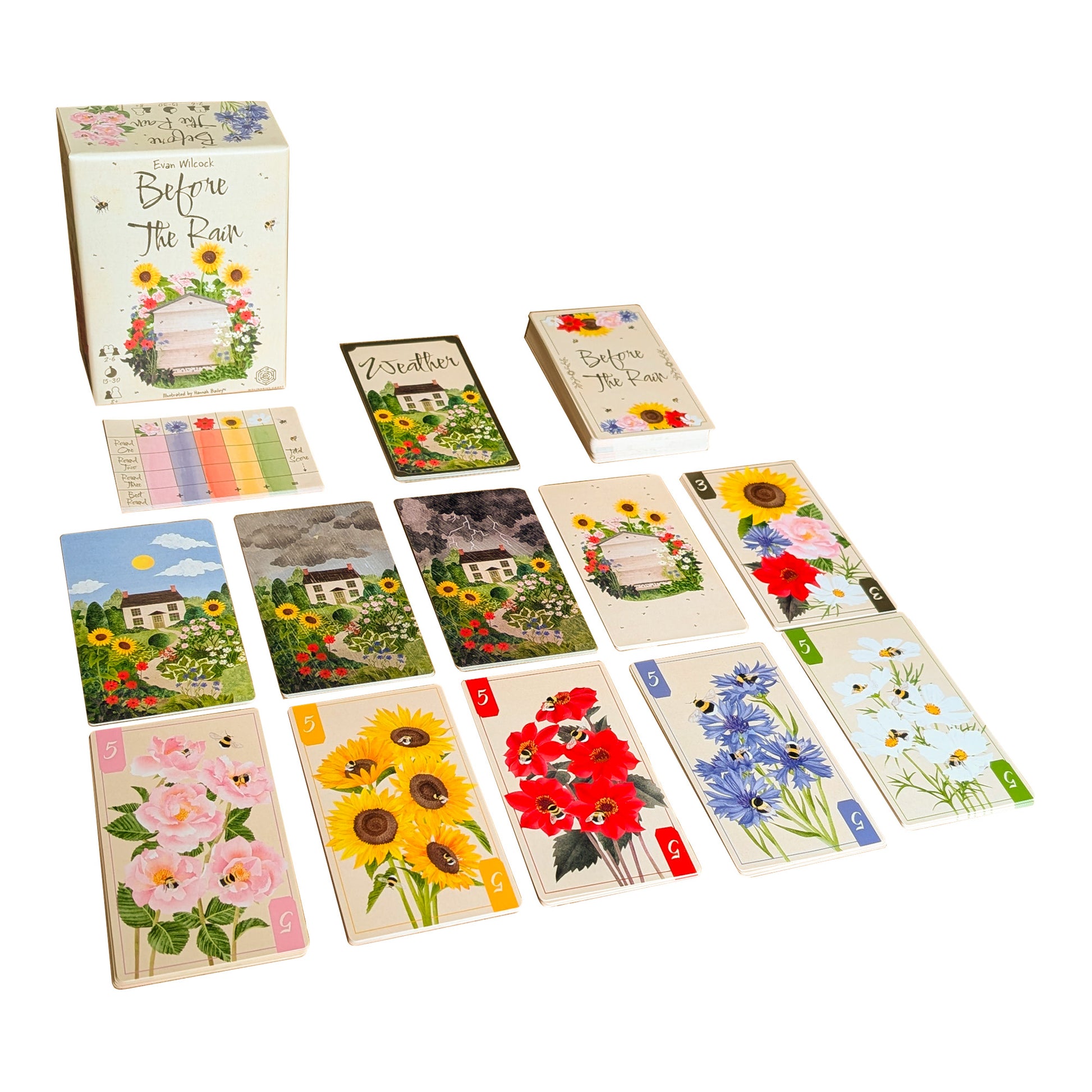 'Before the Rain' game box contents